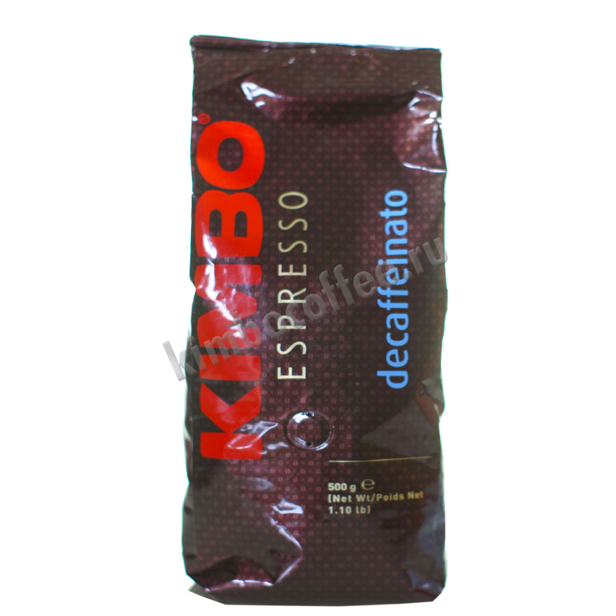 Кофе Kimbo в зернах Decaffeinato 500 гр