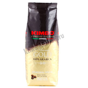 Кофе Kimbo в зернах Aroma Gold Arabica 500 гр